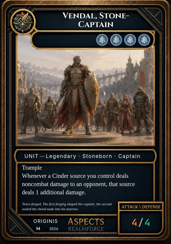 Vendal, Stone-Captain